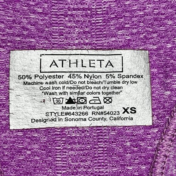 Athleta Fastest Track Racerback Athletic Work Out Tank Top Purple sz XS - Picture 9 of 10